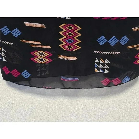 Women's Lularoe Skirt, Size S,‎ Black Multi colored patterns - Picture 2 of 7